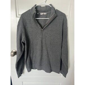Men's Gray Cutter & Buck Half Zip Pullover Size Medium
